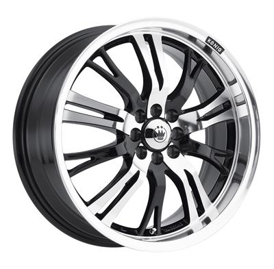 Konig Wheels UN78D04455 Konig Unknown High-Gloss Black Wheels with