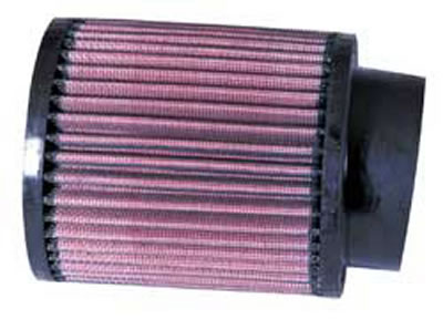 K&N RB-0900 Universal Round Straight Rubber Air Filter - Reusable Performance Filter
