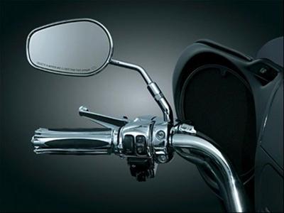 Kuryakyn Mirror Stem Extenders 1444 Extenders, Steel, Chrome Plated, Pair thumbnail 2