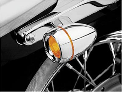 Kuryakyn Deep Dish Bezels 2108 AMBER DEEP DISH LENS BEZEL