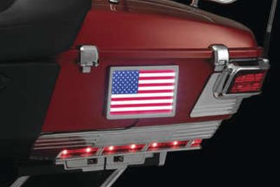 Kuryakyn LED Accent Lights 430017 Lighting & Instrument Freedom Flag FREEDOM FLAG 4" X 6" CHR