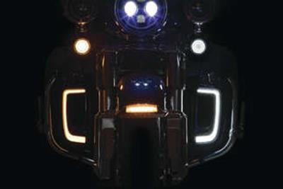 Kuryakyn Tracer LED Turn Signal Conversions 424869 Lighting & Instrument Inserts TRACER T.S. WHT/AMB SMK
