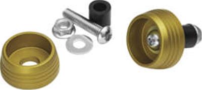 Kuryakyn Powersports Axle Sliders 420482 LODESTAR AXLE SLIDERS GLD thumbnail 2