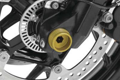 Kuryakyn Powersports Axle Sliders 430020 LODESTAR FRONT AXLE SLIDER GLD