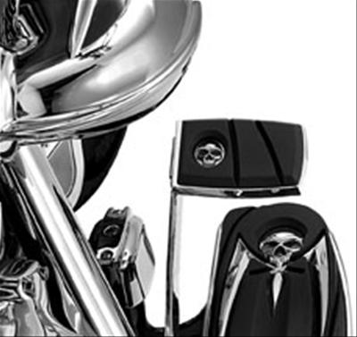 Kuryakyn Zombie Brake Pedal Pads 4406 Break Pads, Zombie, Steel/Rubber, Chrome/Black, Each