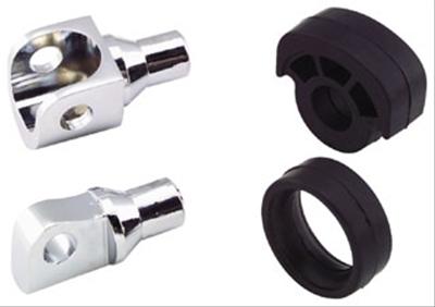 Kuryakyn Tapered Peg Adapters 8007 Adapters, Front, Female-style, Steel, Chrome, Pair