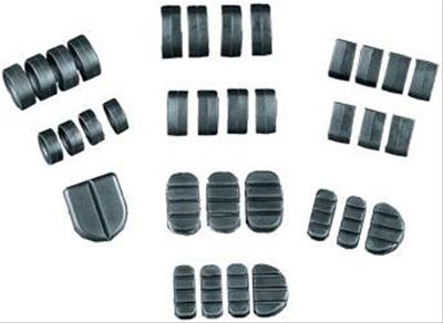 Kuryakyn Replacement ISO Stirrup Heelrest Rubbers 8080 Heel Rest Rubbers, Replacement, Stirrup, Pad Type, Black, Pair