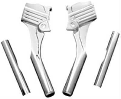 Kuryakyn Deluxe Neck Covers 8146 Cover, Steel, Chrome, Harley-Davidson®, Kit