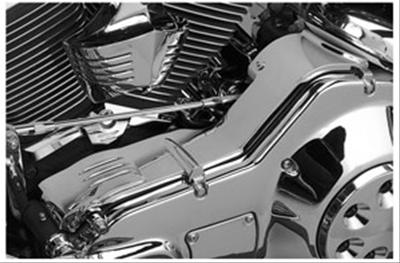 Kuryakyn Inner Primary Covers 8291 Covers, Steel, Chrome, Bolts Included, Harley-Davidson®, Kit