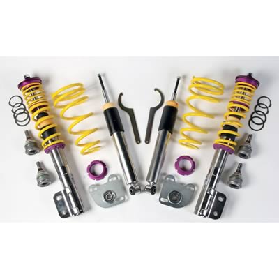 KW Variant 1 Coilover Kits for 2005-2014 MUSTANG - 10230045 Springs/Struts, 1, Natural, Purple, Yellow, Front and Rear, Ford, Mustang, V6/V8, Kit
