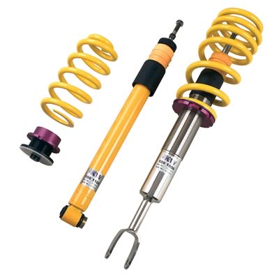 KW Variant 2 Coilover Kits 15210032 Springs/Struts, 2, Natural/Yellow, Front and Rear, Audi, A4, V6, Kit