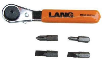 Lang Tools 5-tlg. Ratschenschraubendreher Set – Praktischer Bitschlüsselsatz