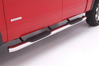 Lund 15-18 Ford F-150 SuperCrew 5in. Curved Oval SS Nerf Bars - Polished thumbnail 2