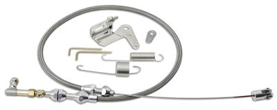 Lokar XTC-1000TP 24 Inch Throttle Cable Kit - Black Stainless Steel For Tuned-Port Injection
