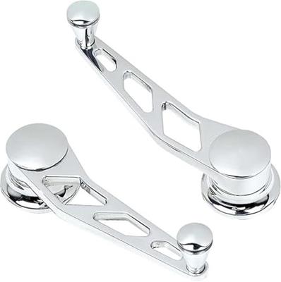 Lokar Billet Window Cranks IDH-2015 Crank Handle; Aluminum Crank; GM/Ford 1949 And Up; Polished; Pair