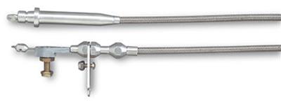 Lokar Hi-Tech Kickdown Kits KD-2350HT Automatic Transmission Cable, Hi-Tech, Natural Braided Stainless Steel, Natural Aluminum Fittings, GM, TH350, Kit thumbnail 3