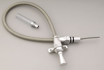 Lokar Hi-Tech Flexible Braided Stainless Transmission Dipsticks TD-3FMXFM Dipstick, Steel, Natural, Firewall Mount, FMX, Each thumbnail 2