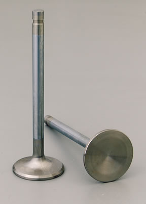 Manley Severe Duty Series Stainless Steel Valves 11537-8 Valves, Exhaust, Steel, 1.625 in. Diameter, .341 in. Stem, 5.036 in. Length, Chevy, Set of 8