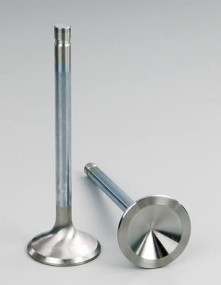 Manley Race Series Stainless Steel Valves 11869-8 Valves, Exhaust, Steel, 1.600 in. Diameter, .341 in. Stem, 5.021 in. Length, Chevy, Set of 8