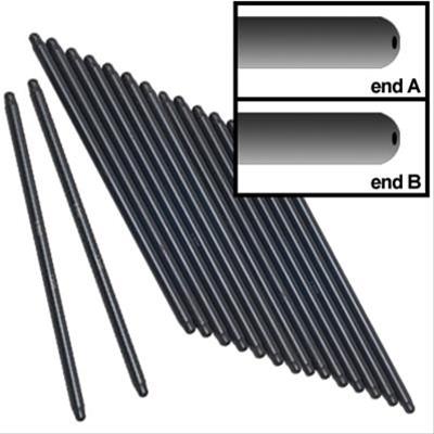 Manley Swedged End Chrome Pushrods 8.050in Lenth .120in Thickness 5/16in Diameter (Set of 16)