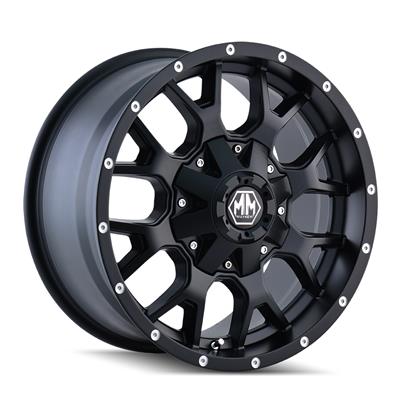 Mayhem Wheels 8015-2937MB18 Mayhem Warrior 8015 Series Matte Black