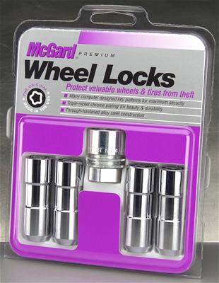 McGard Wheel Lock Nut Set - 4pk. (Cone Seat Duplex) 1/2-20 / 7/8 Hex / 2.5in. Length - Chrome thumbnail 2