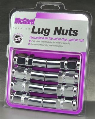 McGard Hex Lug Nut (Long Shank - 1in. / Duplex) - 9/16-18 / 7/8 Hex / 2.425in. L (8-Pack) - Chrome thumbnail 2