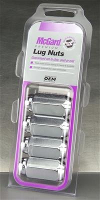 McGard Hex Lug Nut (Cone Seat) M12X1.75 / 13/16 Hex / 1.815in. Length (4-Pack) - Chrome thumbnail 2