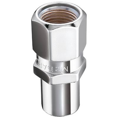McGard Hex Lug Nut (Drag Racing Reg. Shank) 1/2-20 / 13/16 Hex / 1.86in. L (Box of 100) - Chrome thumbnail 2