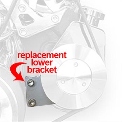 March Performance Power Steering Bracket SBC Chrome