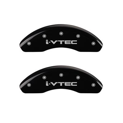 MGP 4 Caliper Covers Engraved Front & Rear i-Vtec Black finish silver ch thumbnail 3