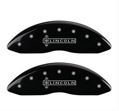 MGP 4 Caliper Covers Engraved Front Lincoln Rear MKZ Black Finish Silver Char 2019 Lincoln MKZ thumbnail 3
