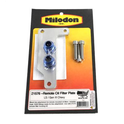 Milodon 21576 Milodon Oil Filter Adapters | Summit Racing