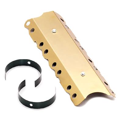 Milodon Lifter Valley Baffles 32610 Baffle, Valley, Steel, Gold Iridite, Chevy, Small Block, Each thumbnail 2