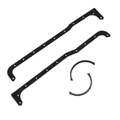 Milodon Crushproof Premium Pan Gaskets 40300 Oil Gasket, Multi-Piece, Composite, Ford, 221/255/260/289/302, V8, Kit