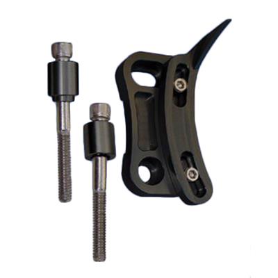 7.074 in Diameter MILODON 65782 Timing Pointer Billet Aluminum Black 6.325 in
