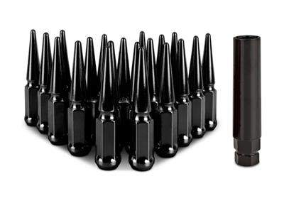 Mishimoto MMLG-SP1415-24BK Mishimoto Spiked Lug Nuts | Summit Racing