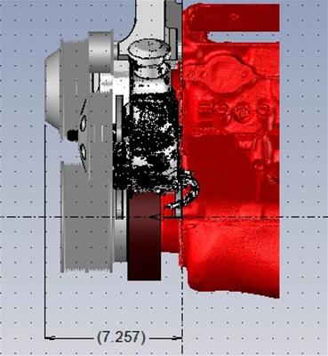 BluePrint Engines Accessory Drive Systems BPP350FDPS3 Pulley Kit, Serpentine, Dual Belt, Aluminum, Polished, Saginaw, Power Steering Pump, Alternator, Water Pump, Chevrolet, Small Block, Kit thumbnail 3