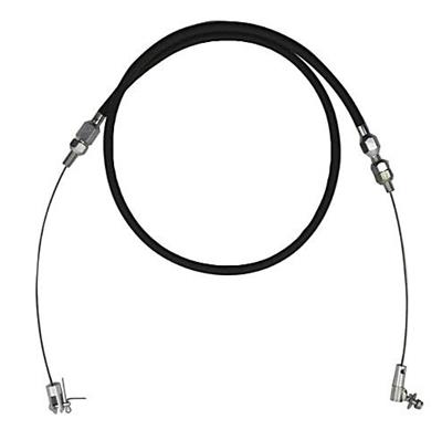 BluePrint Engines Throttle Cables BPP36TCB Cable Kit, 36" Stainless Braided Throttle, Universal, Black