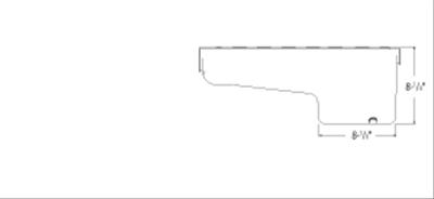 Moroso 80-85 Chevrolet SBC (w/Passenger Side Dipstick) Wet Sump 6qt 8.25in Steel Oil Pan - Blk thumbnail 5