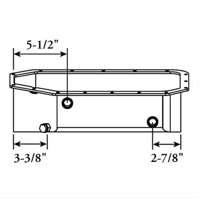 Moroso Acura/Honda K Series Swap Road Race Baffled Extra Capacity 5.5in Steel Oil Pan thumbnail 5