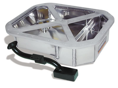 Moroso Mazda 13B Rotary (w/Rear Sump) Drag Race Baffled Wet Sump 6.25qt 4in Aluminum Oil Pan thumbnail 2
