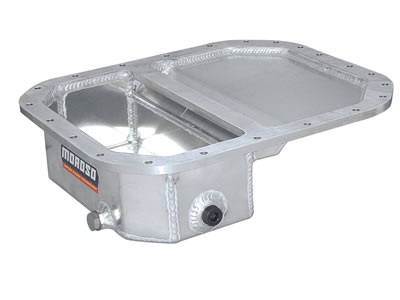 Moroso Mazda 13B Rotary (w/Front Sump) Drag Race Baffled Wet Sump 6.25qt 4in Aluminum Oil Pan thumbnail 2