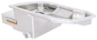 Moroso Mitsubishi 2.0L DOHC Turbo 4G63 Kicked Out Road Race Baffled 6.25qt 6.5in Aluminum Oil Pan thumbnail 3