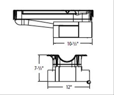 Moroso 80-85 Chevy Small Block/Dart (w/2 Pc Seal) Road Race Wet Sump 7qt 7.5in Steel Oil Pan - Black thumbnail 5