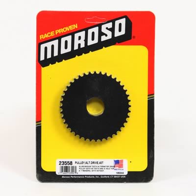 Moroso Alternator Drive Pulley 40T- Radius Tooth Moroso Alternator Drive Pulley 40T- Radius Tooth