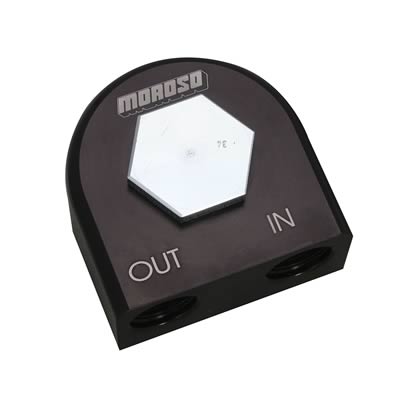 Moroso Universal Remote Oil Filter Adapter - 90 Degree - 22mm-1.5in Thread