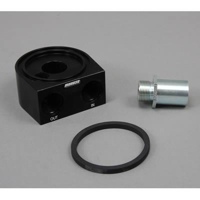 Moroso Universal Oil Filter Adapter - Sandwich - Oil Cooler - 22mm-1.5in Thread & 2-5/8in O-Ring