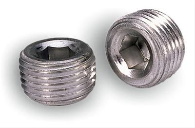 Moroso Pipe Plugs - 1/2in NPT Thread - 3/8in Hex Socket Drive - Aluminum - 2 Pack thumbnail 2