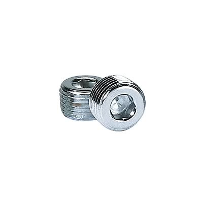 Moroso Chrome Plated Pipe Plugs - 1/2in NPT Thread - 2 Pack thumbnail 2